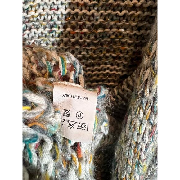 Cocogio Wool Western Open Front Cardigan Long Sweater Made In Italy Womens Sz S - Picture 5 of 6